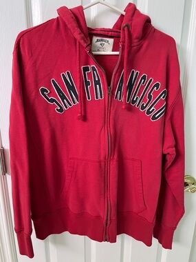 Banner 47 Women's San Francisco Red Zip Hoodie